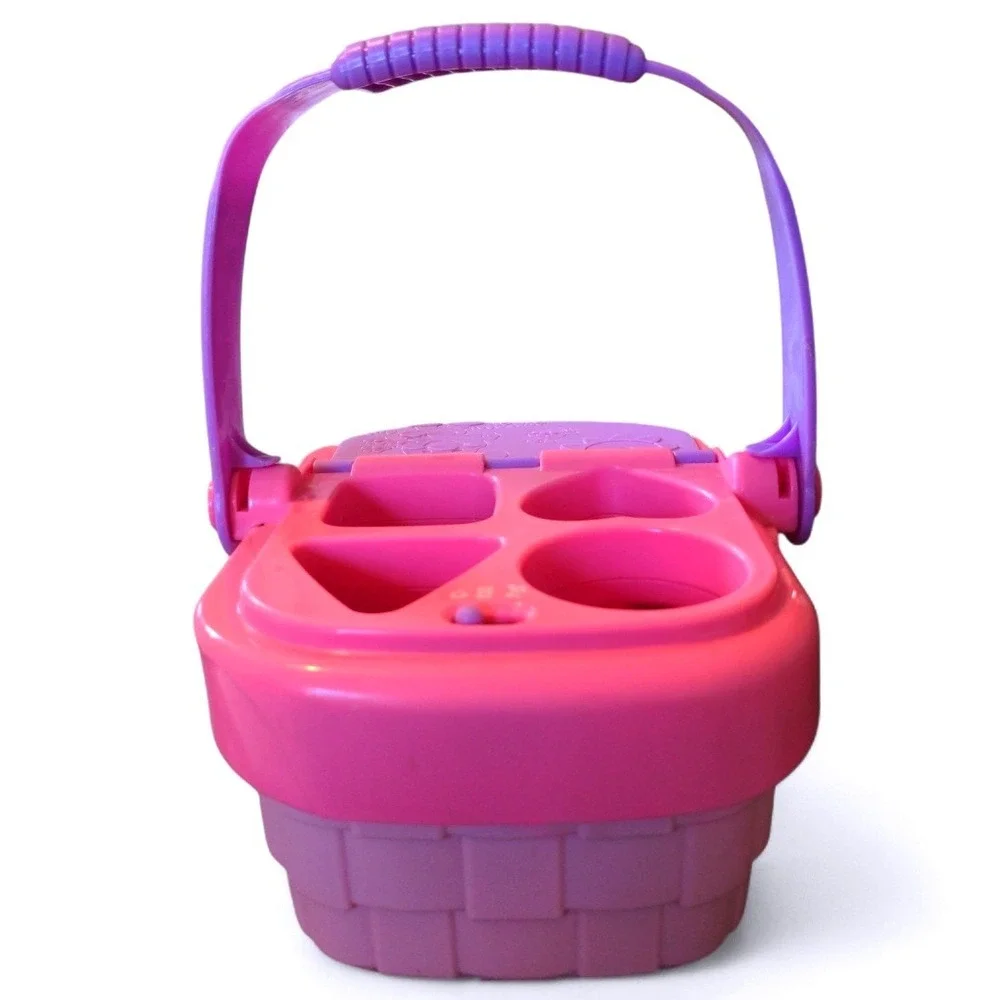 Fisher Price Toddler Laugh Learn Picnic Basket Plastic‎ Pink Shape Sorter Baby